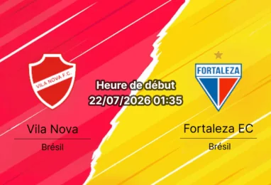Pronostic Vila Nova Fortaleza EC – Estádio Onésio Brasileiro Alvarenga Goiânia, Campeonato Brasileiro Série B rodada 19 22 juillet 2026