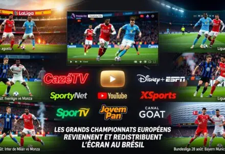 Les grands championnats européens reviennent et redistribuent l’écran au Brésil