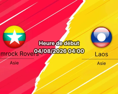 Pronostic Birmanie Laos – Thuwanna YTC, Yangon, Groupe B ASEAN Hyundai Cup 2026, 4 août 2026