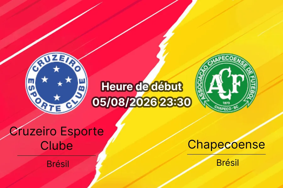 Pronostic Cruzeiro Chapecoense – Mineirão Belo Horizonte, Copa do Brasil oitavas de final retour, 5 août 2026