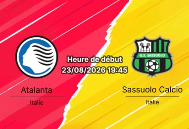 Pronostic Atalanta Sassuolo – New Balance Arena Bergame, Serie A journée 1, 23 août 2026