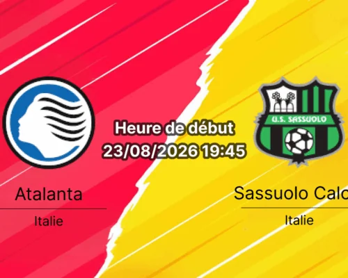 Pronostic Atalanta Sassuolo – New Balance Arena Bergame, Serie A journée 1, 23 août 2026