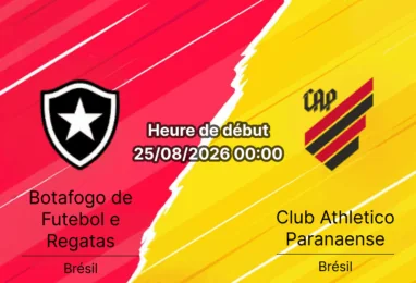Pronostic Botafogo Athletico Paranaense – Estádio Nilton Santos, Brasileirão rodada 24, 25 août 2026