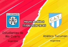 Pronostic Estudiantes Río Cuarto Atlético Tucumán – Estadio Antonio Candini, Argentine Clausura 2026