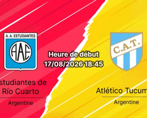 Pronostic Estudiantes Río Cuarto Atlético Tucumán – Estadio Antonio Candini, Argentine Clausura 2026
