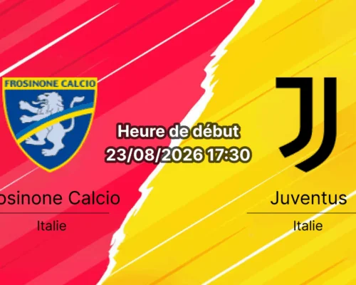 Pronostic Frosinone Juventus – Stadio Benito Stirpe, Serie A journée 1, 23 août 2026