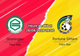Pronostic Groningen Fortuna Sittard – Euroborg Groningen, Eredivisie journée 4, 28 août 2026