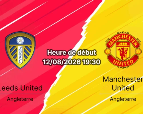 Pronostic Leeds Manchester United – Croke Park Dublin, match amical 12 août 2026