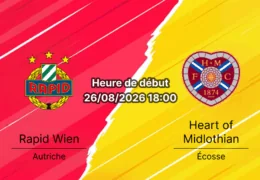 Pronostic Rapid Vienne Hearts – Allianz Stadion, Conference League playoff retour 26 août 2026