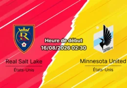 Pronostic Real Salt Lake Minnesota United – America First Field Sandy, MLS 16 août 2026