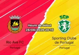 Pronostic Rio Ave Sporting CP – Estádio dos Arcos Vila do Conde, Liga Portugal jornada 4, 28 août 2026