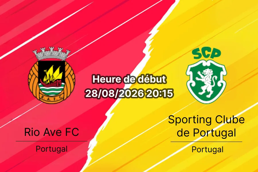 Pronostic Rio Ave Sporting CP – Estádio dos Arcos Vila do Conde, Liga Portugal jornada 4, 28 août 2026