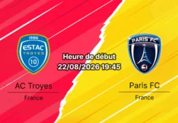 Pronostic Troyes Paris FC – Stade de l'Aube, Ligue 1 McDonald's journée 1, 22 août 2026