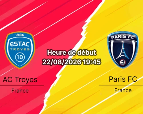 Pronostic Troyes Paris FC – Stade de l'Aube, Ligue 1 McDonald's journée 1, 22 août 2026