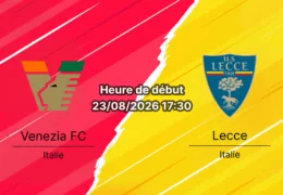 Pronostic Venezia Lecce – Stadio Pierluigi Penzo, Serie A journée 1, 23 août 2026