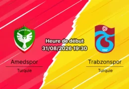 Pronostic Amedspor Trabzonspor – Diyarbakır Stadyumu, Süper Lig 3e journée 31 août 2026