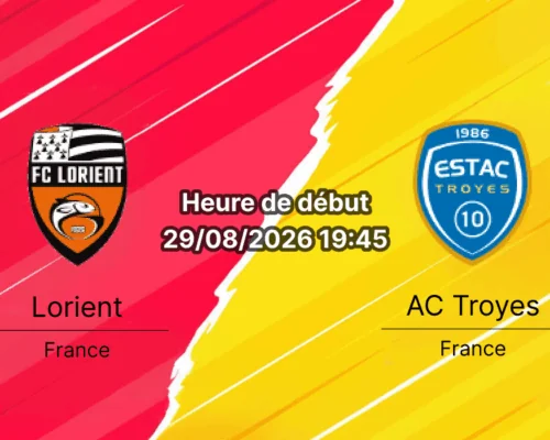 Pronostic Lorient Troyes – Stade du Moustoir, Ligue 1 2e journée 29 août 2026