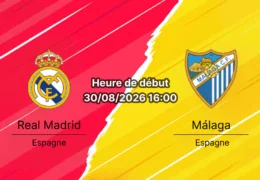 Pronostic Real Madrid Málaga – Santiago Bernabéu, La Liga 3e journée 30 août 2026