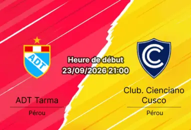 Pronostic ADT Tarma Cienciano Cusco – Estadio Unión Tarma, Liga 1 Pérou Clausura 2026 journée 9