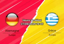 Pronostic Allemagne Grèce – WWK Arena Augsbourg, Ligue des Nations League A Groupe A2, 27 septembre 2026