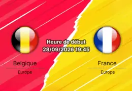 Pronostic Belgique France – Stade Roi Baudouin Bruxelles, Ligue des Nations League A Groupe A1, 28 septembre 2026