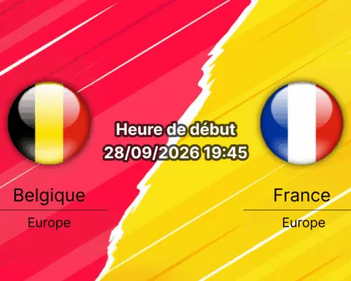 Pronostic Belgique France – Stade Roi Baudouin Bruxelles, Ligue des Nations League A Groupe A1, 28 septembre 2026