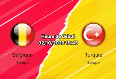 Pronostic Belgique Turquie — Stade de Sclessin Liège, UEFA Nations League Ligue A Groupe 1, 2 octobre 2026