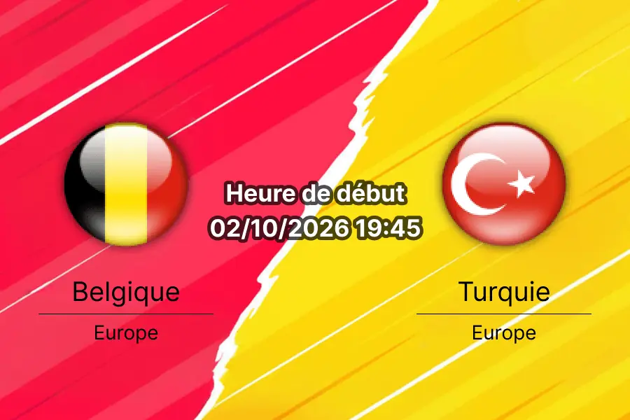 Pronostic Belgique Turquie — Stade de Sclessin Liège, UEFA Nations League Ligue A Groupe 1, 2 octobre 2026