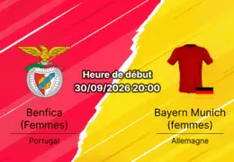 Pronostic Benfica Bayern Munich femmes – Estádio da Luz Lisbonne, UWCL Phase de ligue Journée 2, 30 septembre 2026