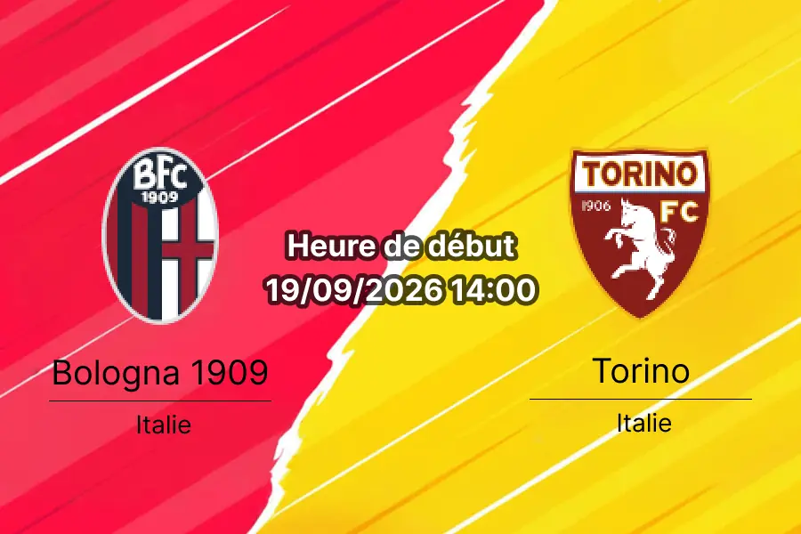 Pronostic Bologna Torino – Stadio Renato Dall'Ara, Serie A journée 5, 19 septembre 2026