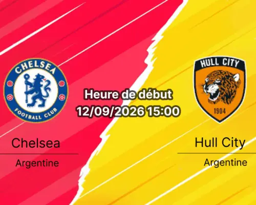 Pronostic Chelsea Hull City – Stamford Bridge, Premier League journée 4, 12 septembre 2026