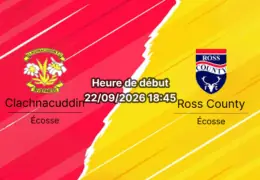 Pronostic Clachnacuddin Ross County – Grant Street Park à Inverness, phase de ligue de la Scottish Challenge Cup 2026/2027, 22 septembre 2026