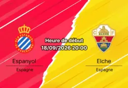 Pronostic Espanyol Elche – RCDE Stadium, LaLiga journée 7, 18 septembre 2026