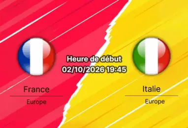 Pronostic France Italie — Stade de France Saint-Denis, UEFA Nations League Ligue A Groupe 1, 2 octobre 2026