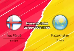 Pronostic Îles Féroé Kazakhstan – Tórsvøllur Tórshavn, Ligue des Nations Groupe C3, 26 septembre 2026