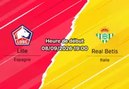 Pronostic Lille Real Betis – Stade Pierre-Mauroy Villeneuve-d'Ascq, Ligue des champions UEFA, 1ère journée, 8 septembre 2026