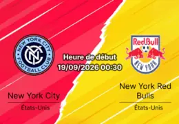 Pronostic New York City FC New York Red Bulls – Yankee Stadium, Hudson River Derby MLS, 18 septembre 2026