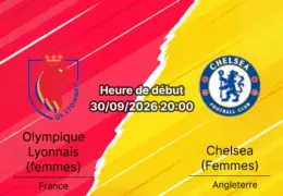 Pronostic OL Lyonnes Chelsea femmes – Parc OL Lyon, UWCL Phase de ligue Journée 2, 30 septembre 2026