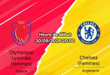 Pronostic OL Lyonnes Chelsea femmes – Parc OL Lyon, UWCL Phase de ligue Journée 2, 30 septembre 2026