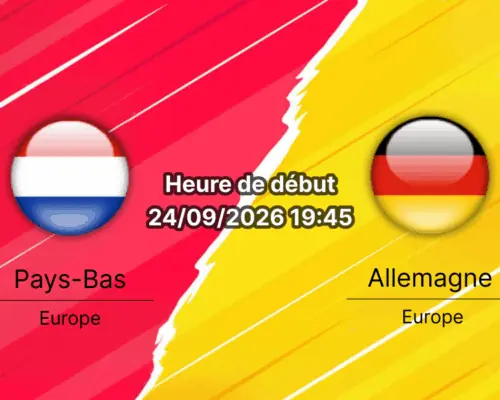Pronostic Pays-Bas Allemagne – Johan Cruyff Arena Amsterdam, Nations League A 24 septembre 2026