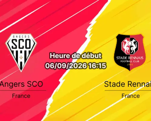Pronostic Angers Rennes – Stade Raymond Kopa, Ligue 1 3e journée 6 septembre 2026