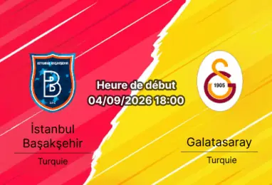 Pronostic Başakşehir Galatasaray – Başakşehir Fatih Terim Stadyumu Istanbul, Süper Lig 4e journée 4 septembre 2026