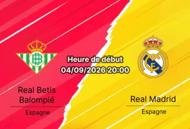 Pronostic Real Betis Real Madrid – Estadio La Cartuja Séville, La Liga 4e journée 4 septembre 2026