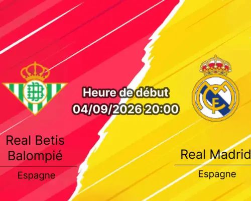 Pronostic Real Betis Real Madrid – Estadio La Cartuja Séville, La Liga 4e journée 4 septembre 2026