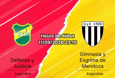 Pronostic Defensa y Justicia Gimnasia Mendoza – Estadio Tito Tomaghello, Liga Profesional Clausura 11 septembre 2026