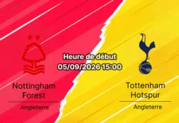 Pronostic Nottingham Forest Tottenham – City Ground, Premier League 3e journée 5 septembre 2026