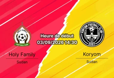 Pronostic Holy Family Koryom – Buluk Stadium Juba, South Sudan League 2e journée 3 septembre 2026