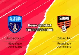 Pronostic Salcedo FC Cibao FC – Polideportivo Moca, Copa Caribe Concacaf 11 septembre 2026