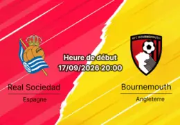 Pronostic Real Sociedad Bournemouth – Reale Arena San Sebastián, Europa League tour 1, 17 septembre 2026