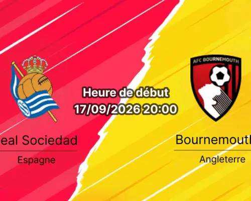 Pronostic Real Sociedad Bournemouth – Reale Arena San Sebastián, Europa League tour 1, 17 septembre 2026
